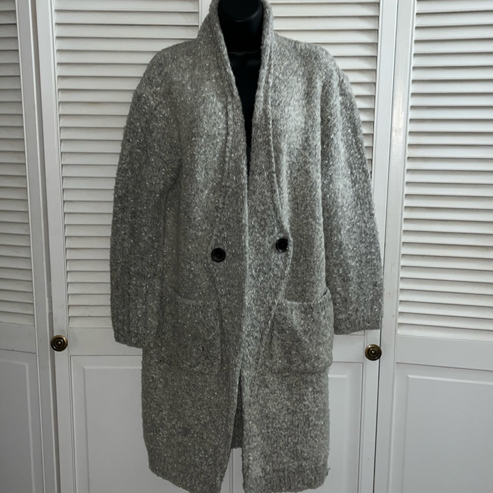 Vintage Mystic Prysm mohair blend duster sweater cardigan